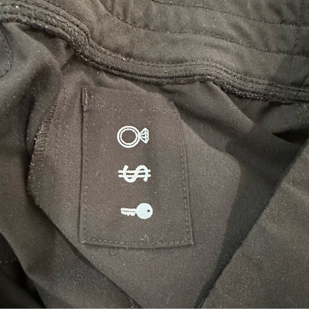Figs Zamora High Waisted Jogger Scrub Pants in Black GUC - Picture 8 of 11